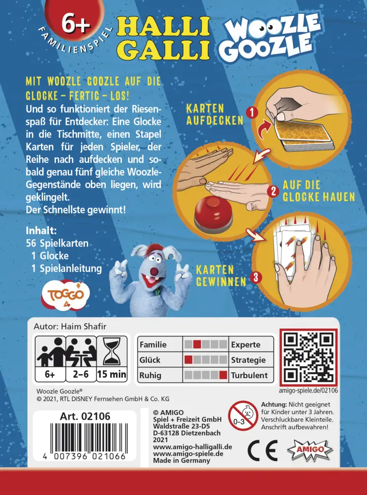Bild: 4007396021066 | Halli Galli Woozle Goozle (Kinderspiel) | Auf die Glocke fertig los!