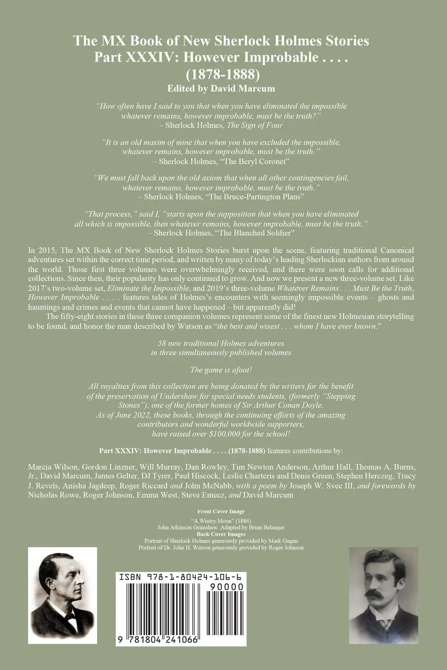 Rückseite: 9781804241066 | The MX Book of New Sherlock Holmes Stories Part XXXIV | David Marcum