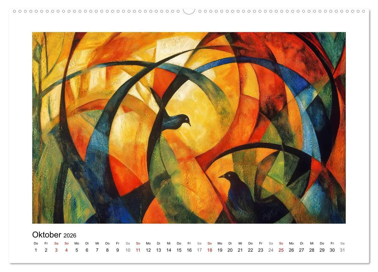 Bild: 9783457311066 | Expressionistisch durchs Jahr (hochwertiger Premium Wandkalender...
