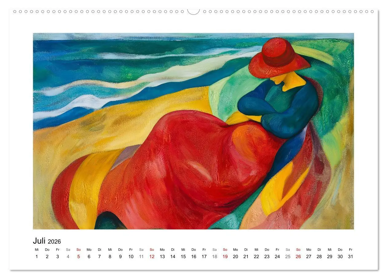 Bild: 9783457311066 | Expressionistisch durchs Jahr (hochwertiger Premium Wandkalender...