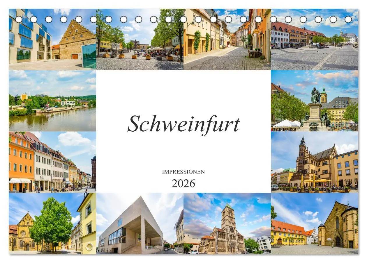 Cover: 9783457791066 | Schweinfurt Impressionen (Tischkalender 2026 DIN A5 quer), CALVENDO...