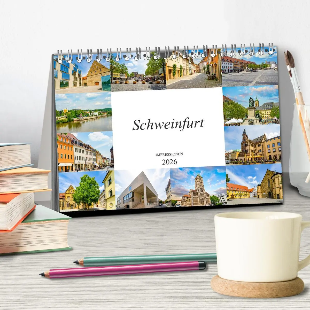 Bild: 9783457791066 | Schweinfurt Impressionen (Tischkalender 2026 DIN A5 quer), CALVENDO...