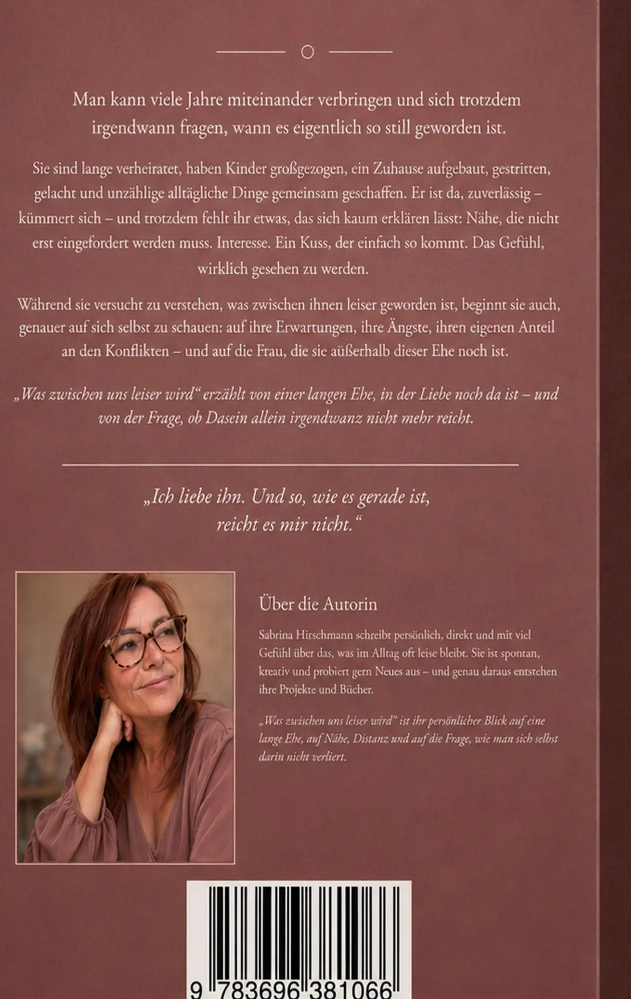 Rückseite: 9783696381066 | Was zwischen uns leiser wird | Sabrina Hirschmann | Taschenbuch | 2026