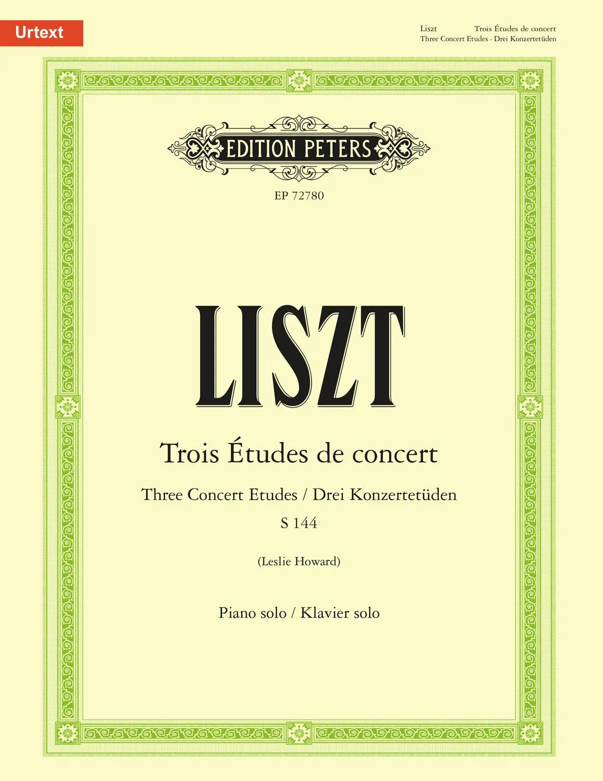 Cover: 9790577011066 | Trois Etudes de concert | Leslie Howard | Broschüre | 48 S. | Englisch
