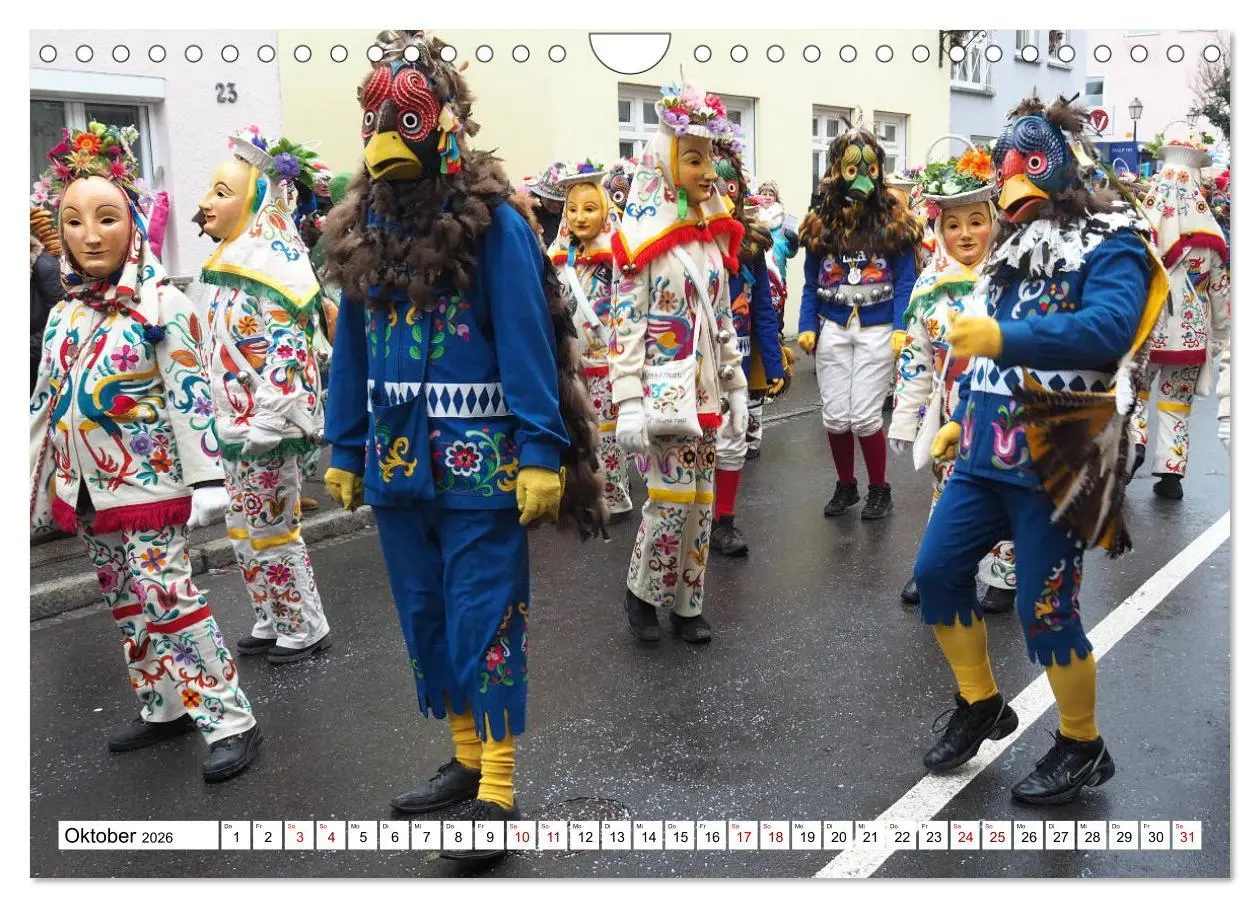 Bild: 9783457921166 | Fasnet in Oberschwaben und auf der Alb (Wandkalender 2026 DIN A4...