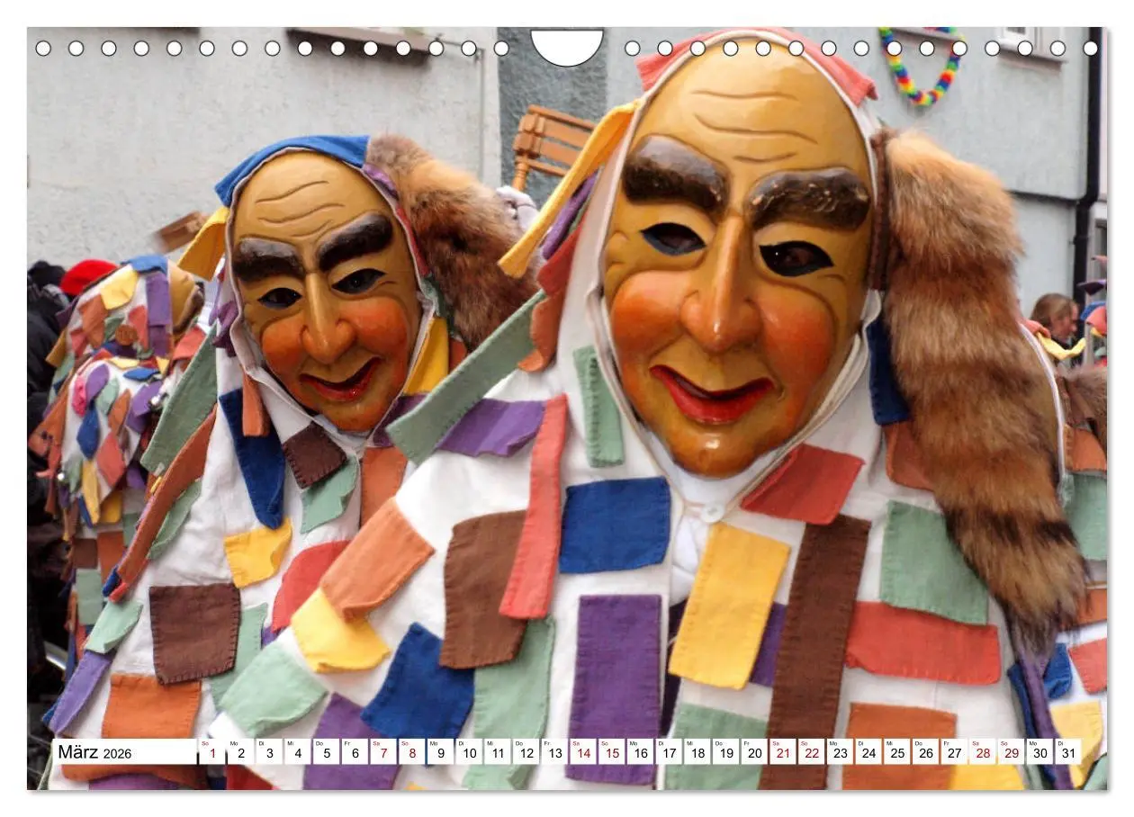Bild: 9783457921166 | Fasnet in Oberschwaben und auf der Alb (Wandkalender 2026 DIN A4...