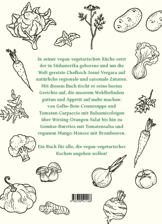 Rückseite: 9783702511166 | Vegan - Vegetarisch - Vergara | Josué Vergara | Taschenbuch | 176 S.