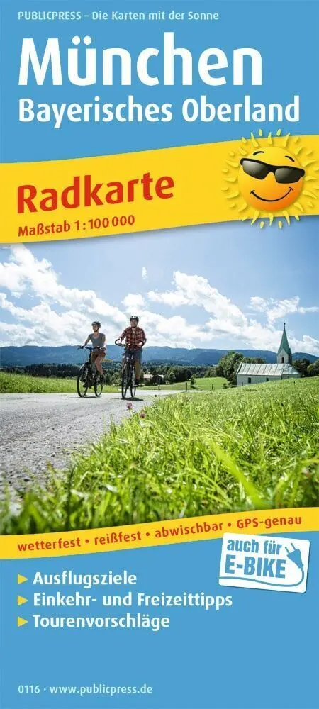 Cover: 9783747301166 | Publicpress Radkarte München, Bayerisches Oberland 1:100.000 | Deutsch