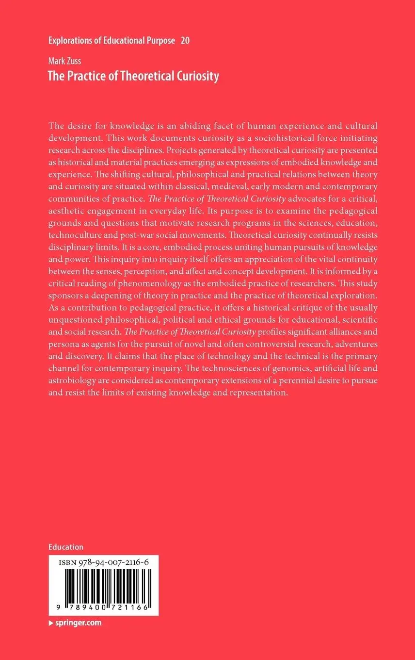 Rückseite: 9789400721166 | The Practice of Theoretical Curiosity | Mark Zuss | Buch | xviii