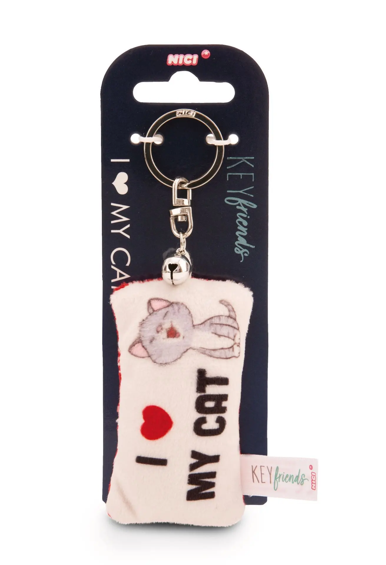 Cover: 4012390621266 | Nici 62126 Schlüsselanhänger Mini Plüschkissen I Herz my cat | 62126