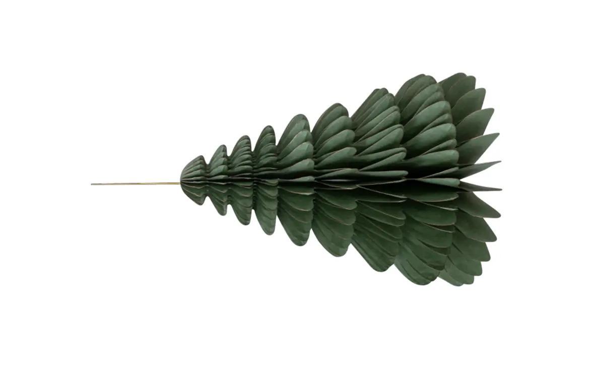 Wabenbaum mit Hänger, grün 32cm, 1St., Papier