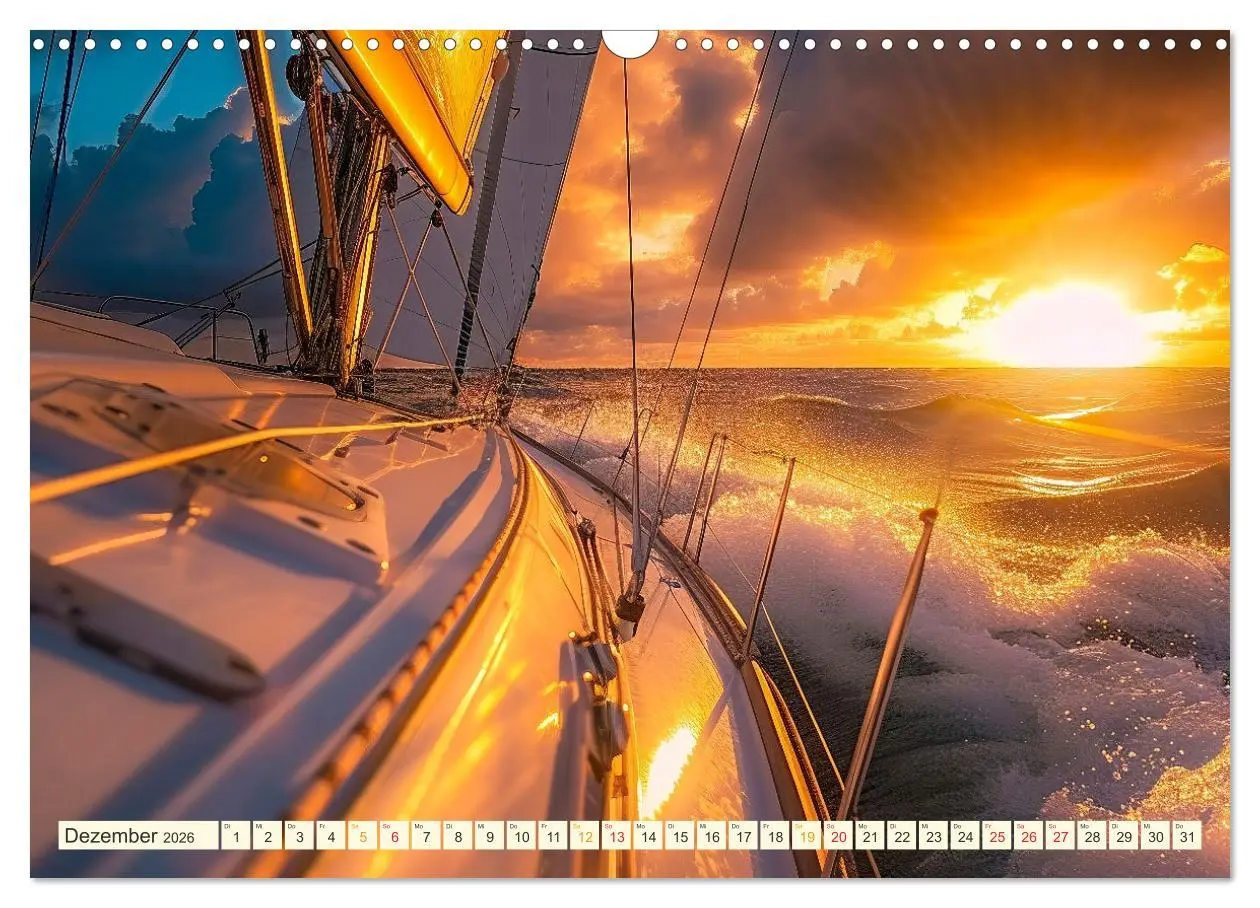 Bild: 9783457461266 | Segeln - schöne Momente (Wandkalender 2026 DIN A3 quer), CALVENDO...
