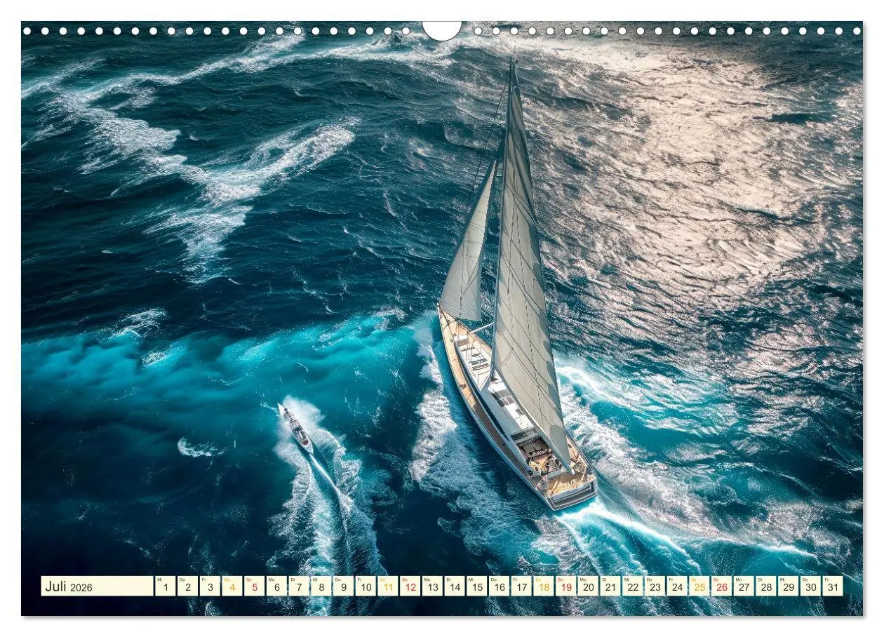 Bild: 9783457461266 | Segeln - schöne Momente (Wandkalender 2026 DIN A3 quer), CALVENDO...