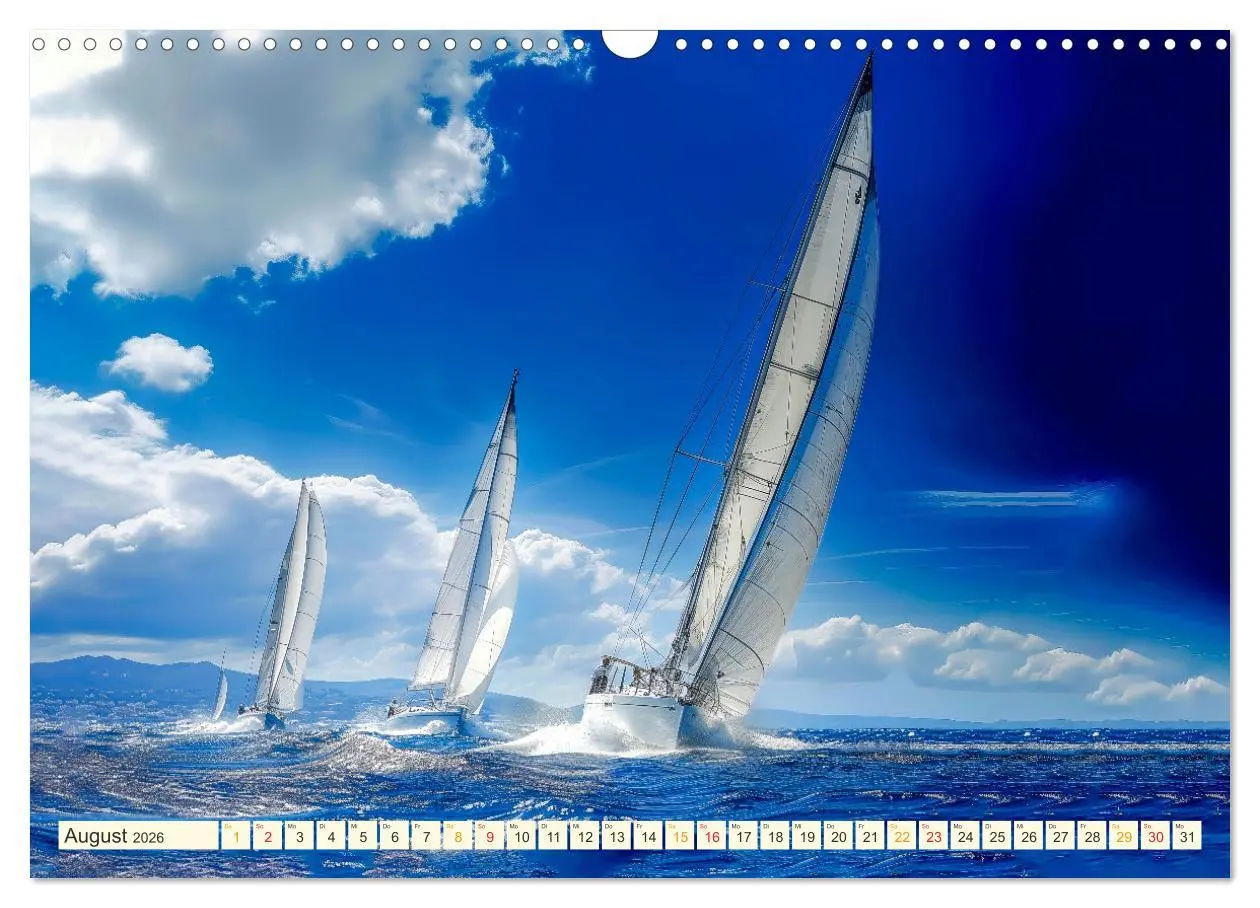 Bild: 9783457461266 | Segeln - schöne Momente (Wandkalender 2026 DIN A3 quer), CALVENDO...