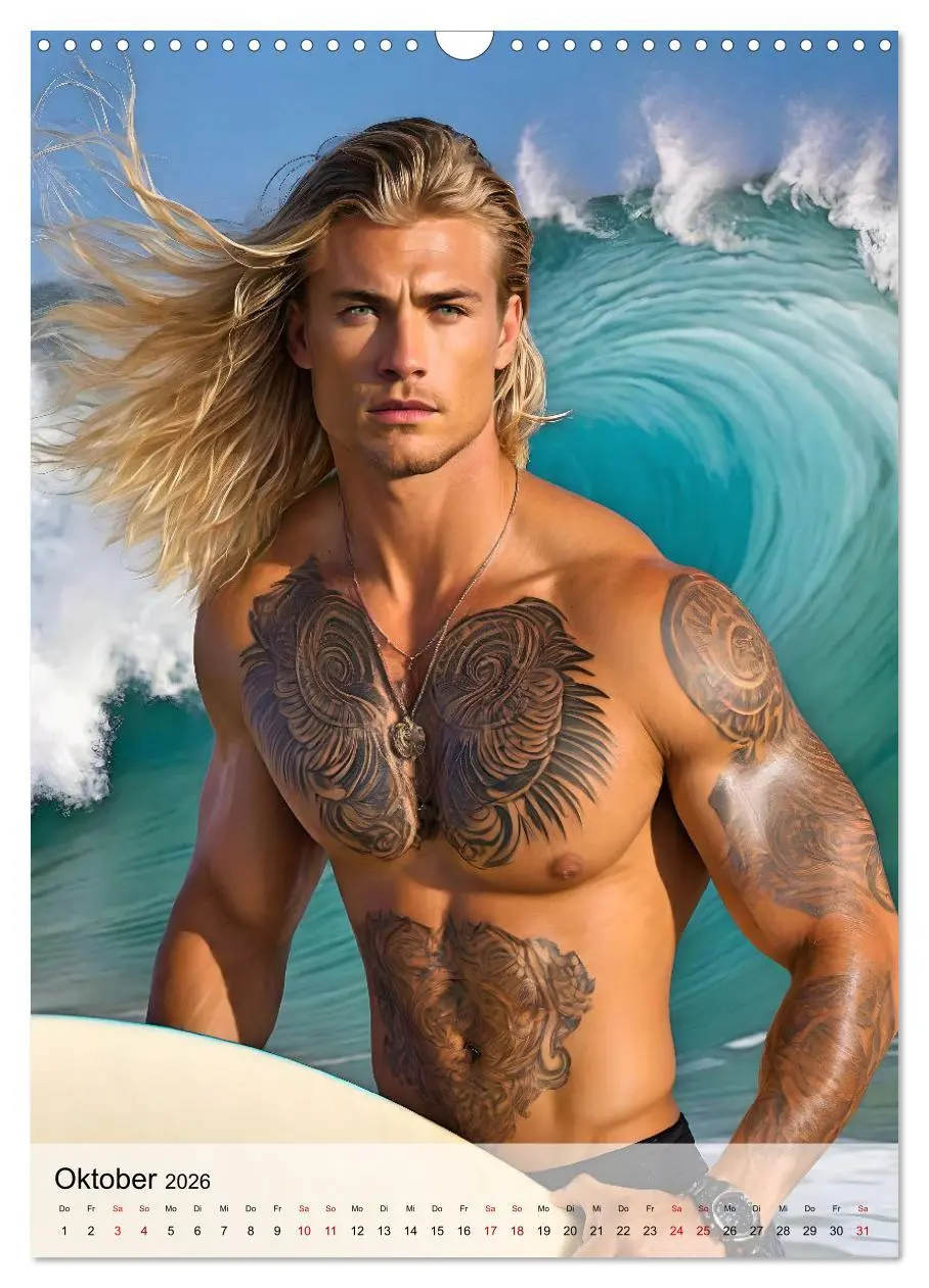 Bild: 9783516241266 | Surferboys - coole Jungs unter heißer Sonne (Wandkalender 2026 DIN...