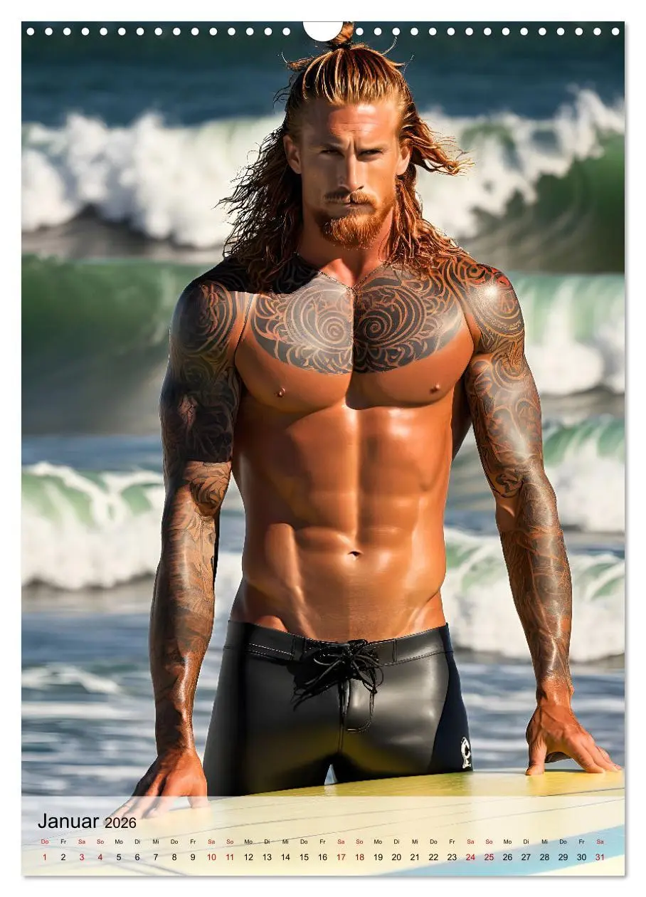 Bild: 9783516241266 | Surferboys - coole Jungs unter heißer Sonne (Wandkalender 2026 DIN...