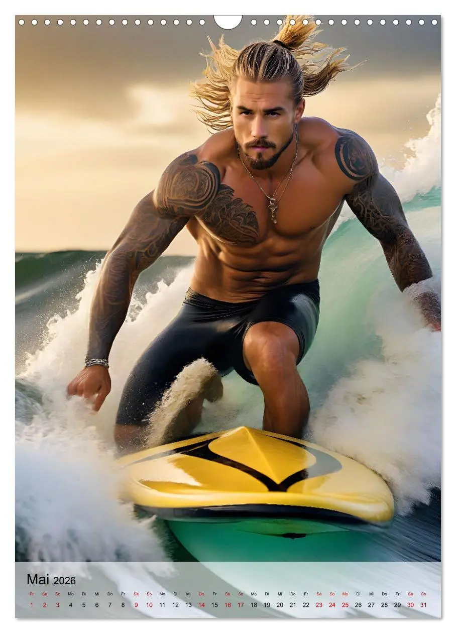 Bild: 9783516241266 | Surferboys - coole Jungs unter heißer Sonne (Wandkalender 2026 DIN...