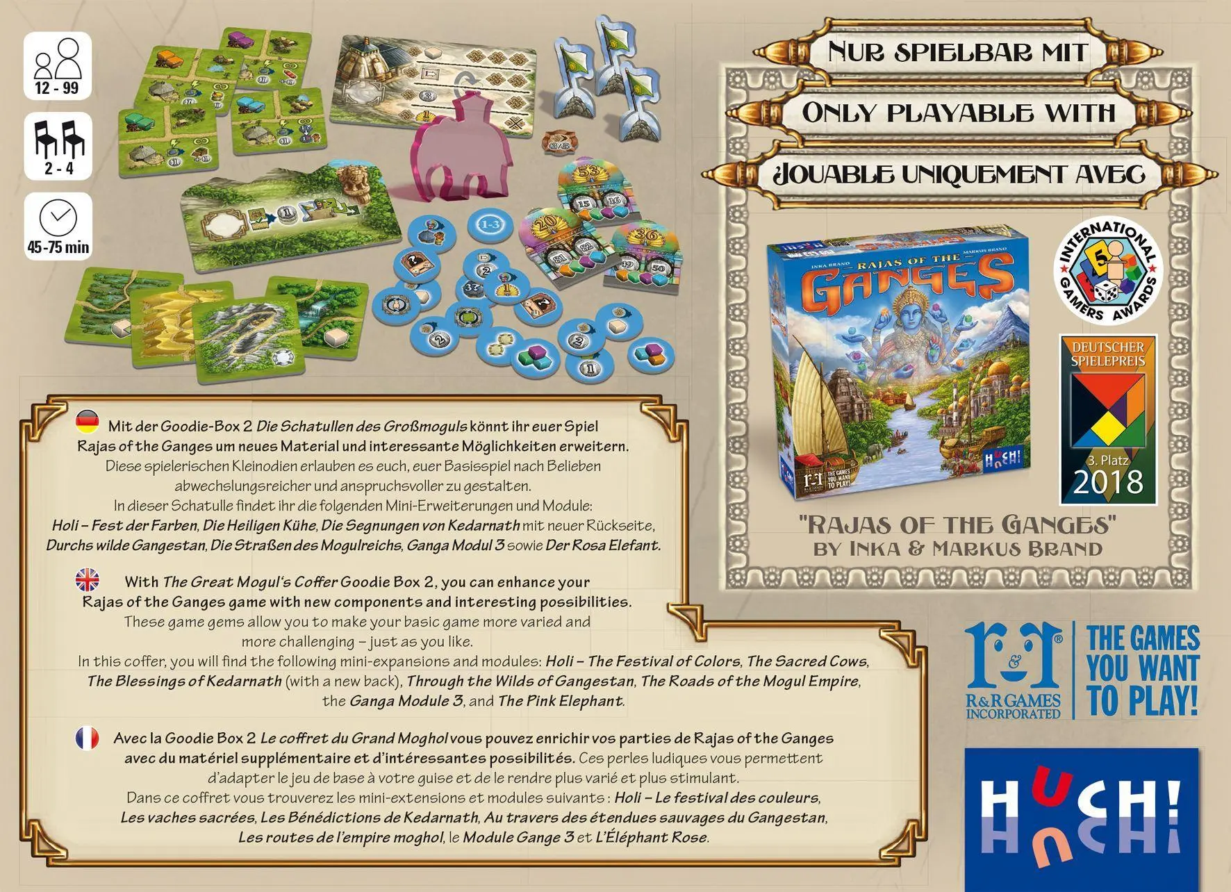 Bild: 4260071881366 | Rajas of the Ganges - Goodie-Box 2 | Inka Brand (u. a.) | Spiel | 2020