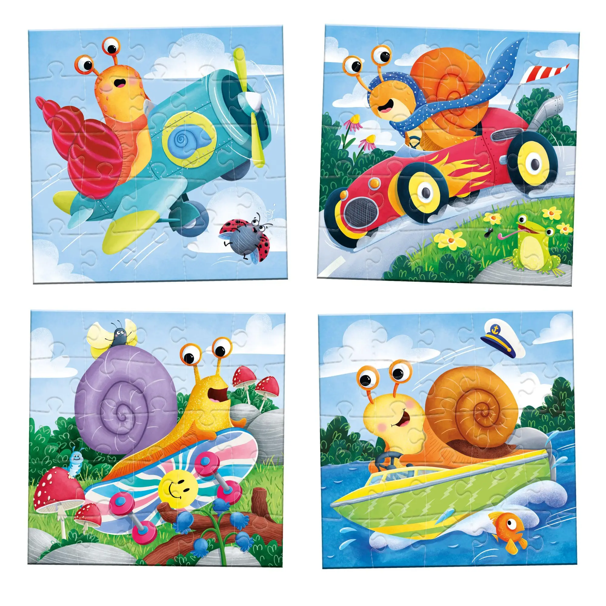 Bild: 4260671131366 | Schnelle Schnecken - 4 Puzzles | Spiel | N3136 | Deutsch | 2026