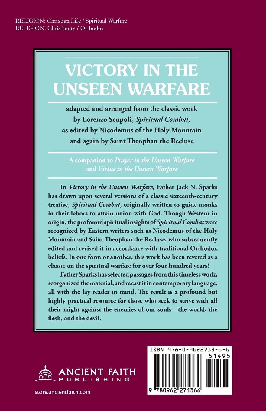 Rückseite: 9780962271366 | Victory in the Unseen Warfare | Lorenzo Scupoli | Taschenbuch | 1993