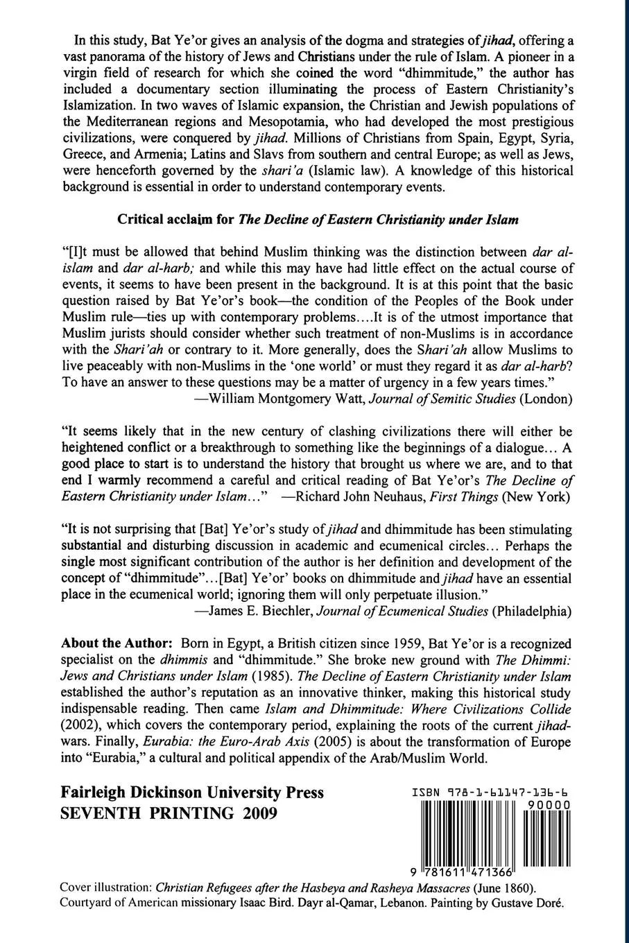 Rückseite: 9781611471366 | The Decline of Eastern Christianity Under Islam | Bat Yeor | Buch