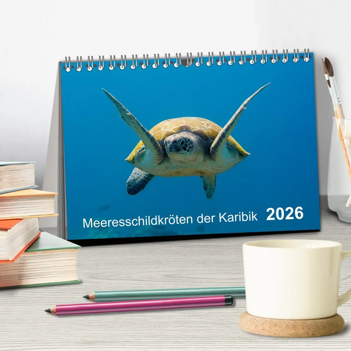 Bild: 9783457761366 | Meeresschildkröten der Karibik (Tischkalender 2026 DIN A5 quer),...