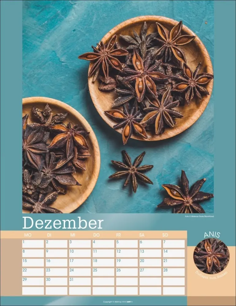 Bild: 9783839901366 | Der Duft von Kräutern und Gewürzen Kalender 2025 | Kalender | 14 S.