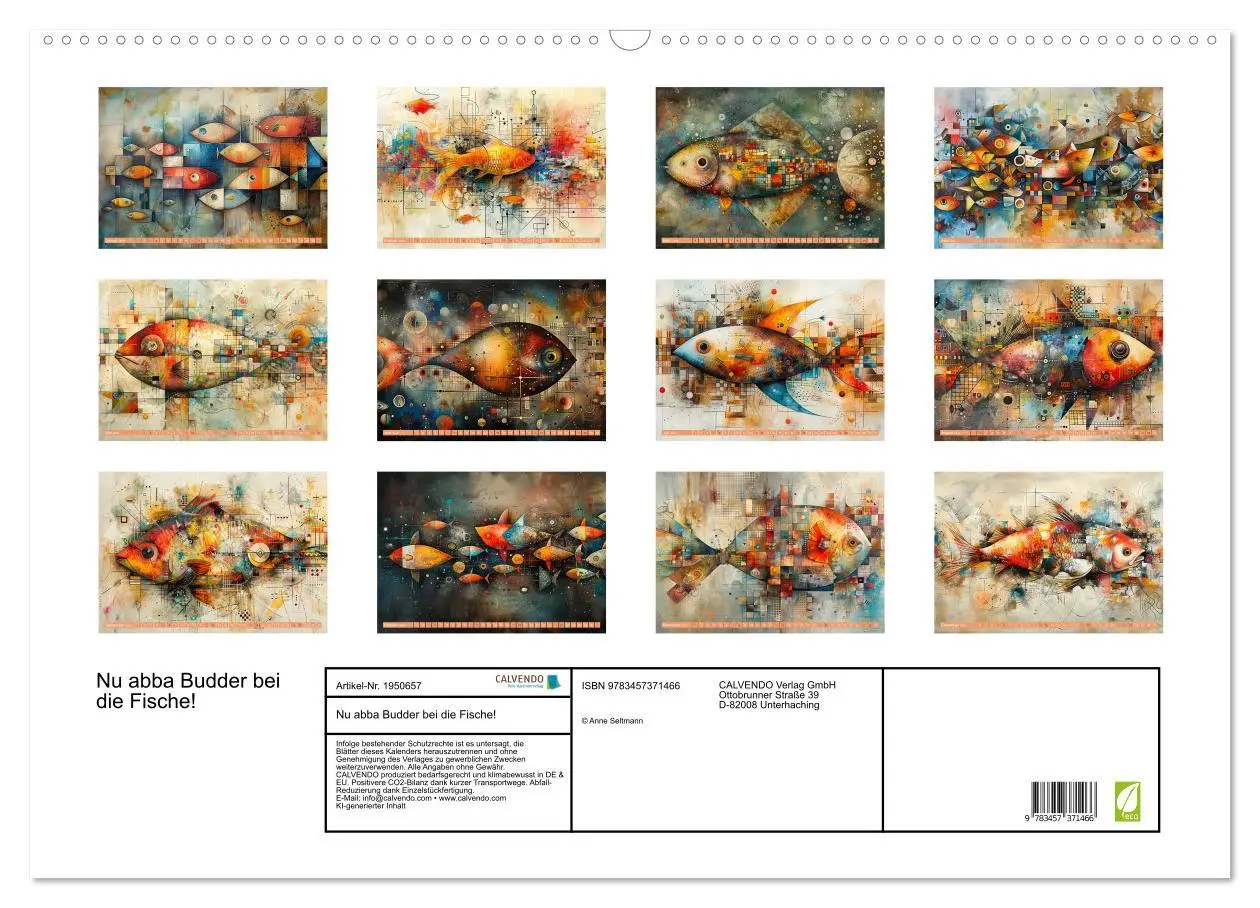 Bild: 9783457371466 | Nu abba Budder bei die Fische! (Wandkalender 2026 DIN A2 quer),...