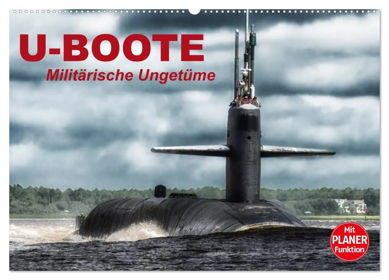 Cover: 9783457991466 | U-Boote. Militärische Ungetüme (Wandkalender 2026 DIN A2 quer),...