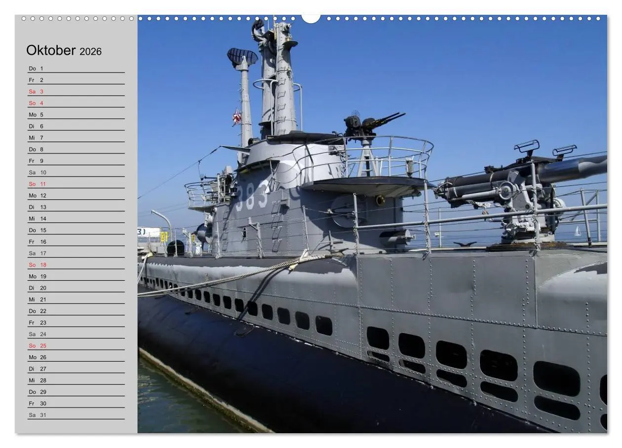 Bild: 9783457991466 | U-Boote. Militärische Ungetüme (Wandkalender 2026 DIN A2 quer),...