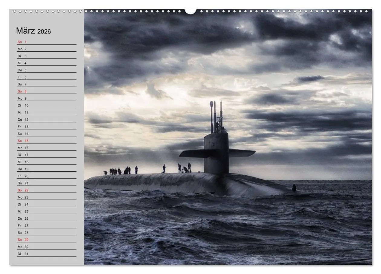 Bild: 9783457991466 | U-Boote. Militärische Ungetüme (Wandkalender 2026 DIN A2 quer),...