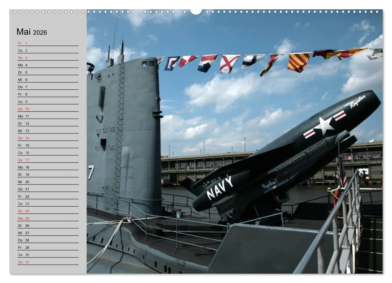 Bild: 9783457991466 | U-Boote. Militärische Ungetüme (Wandkalender 2026 DIN A2 quer),...