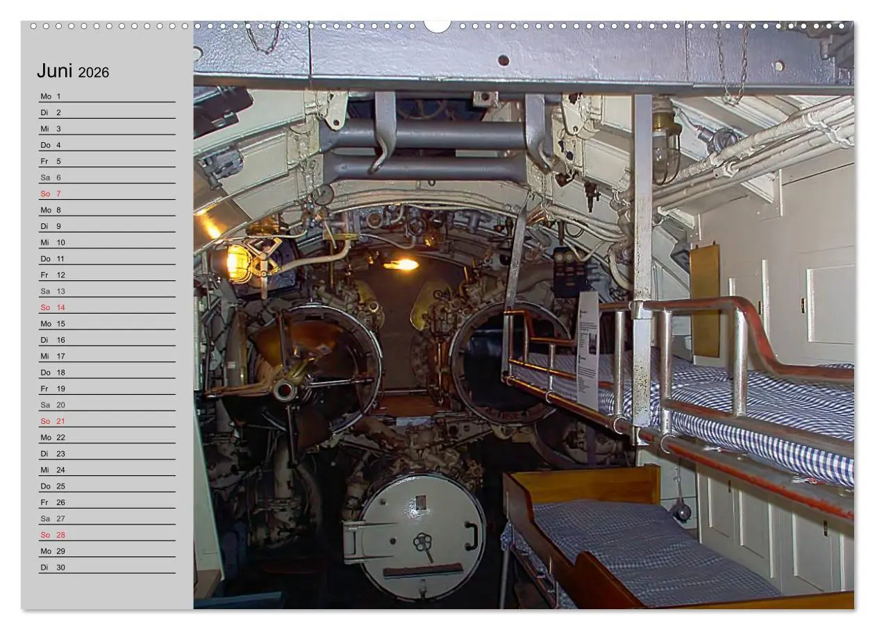 Bild: 9783457991466 | U-Boote. Militärische Ungetüme (Wandkalender 2026 DIN A2 quer),...