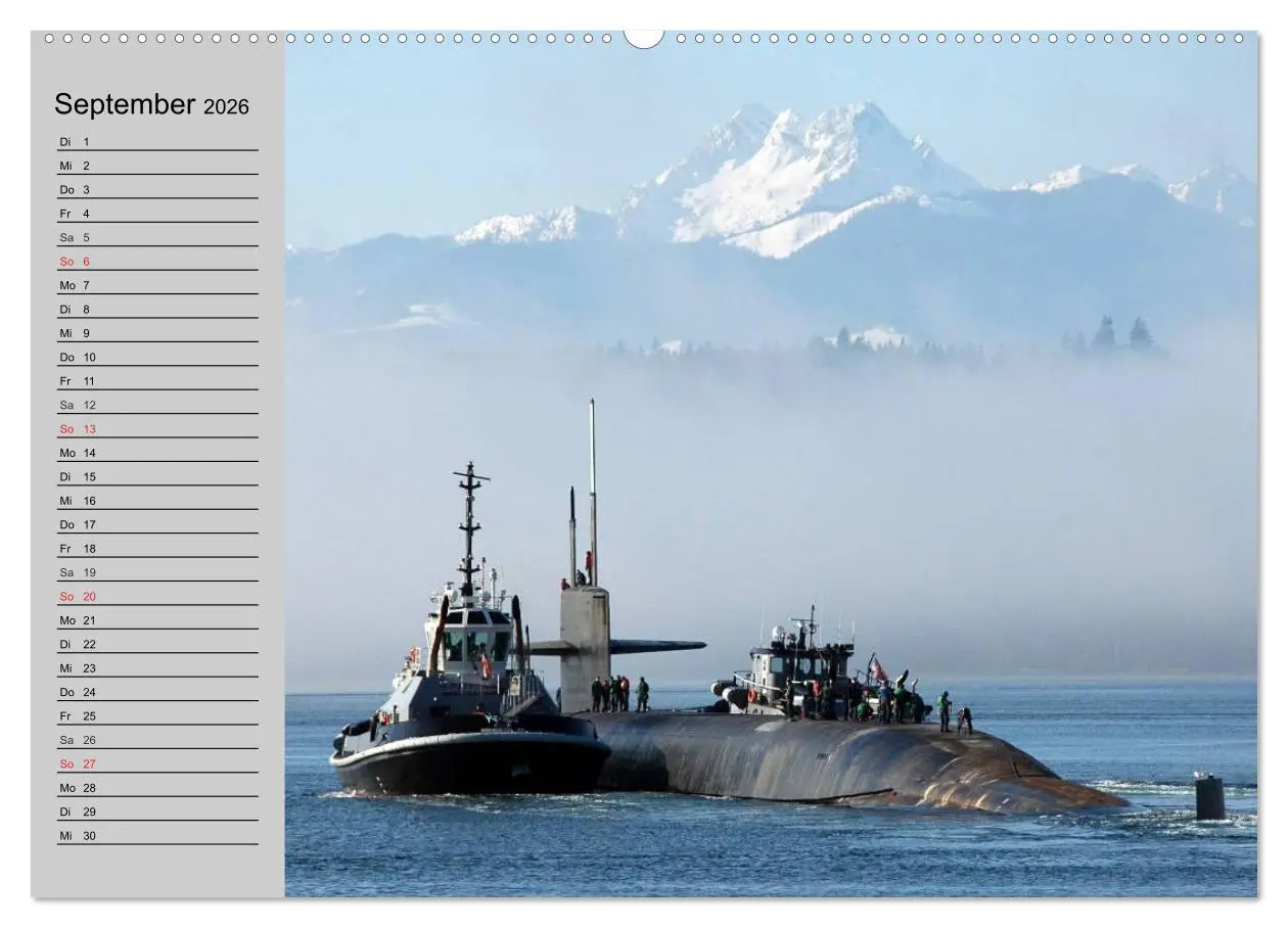 Bild: 9783457991466 | U-Boote. Militärische Ungetüme (Wandkalender 2026 DIN A2 quer),...