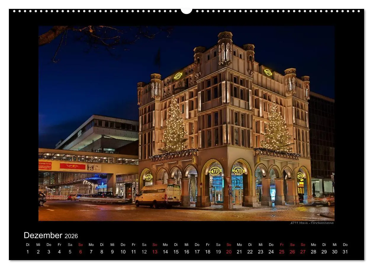 Bild: 9783516151466 | Köln - Nachts 2026 (hochwertiger Premium Wandkalender 2026 DIN A2...