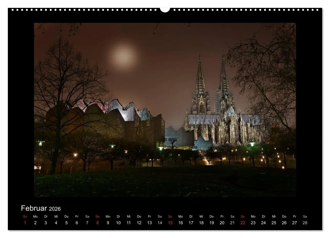 Bild: 9783516151466 | Köln - Nachts 2026 (hochwertiger Premium Wandkalender 2026 DIN A2...