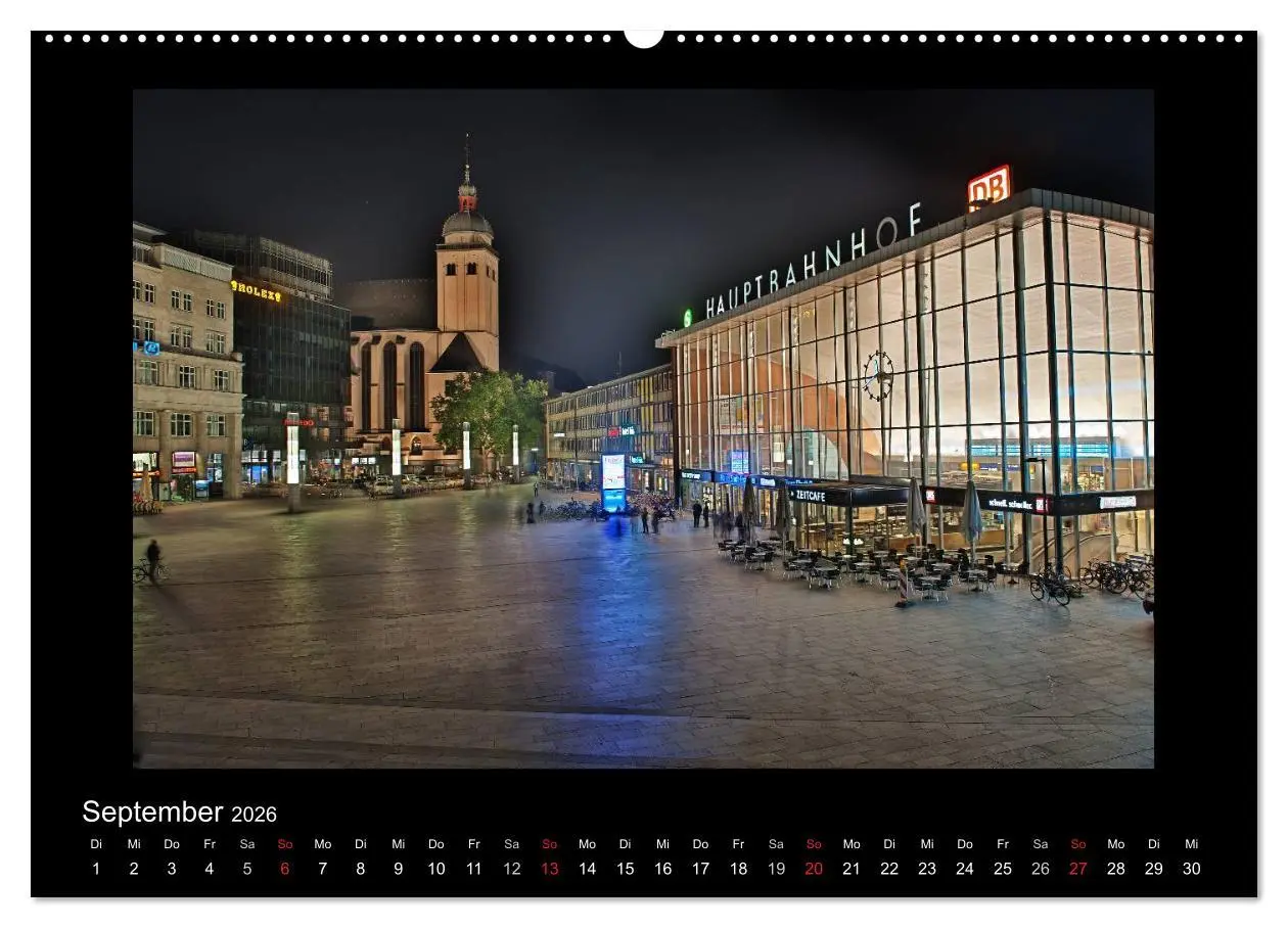 Bild: 9783516151466 | Köln - Nachts 2026 (hochwertiger Premium Wandkalender 2026 DIN A2...