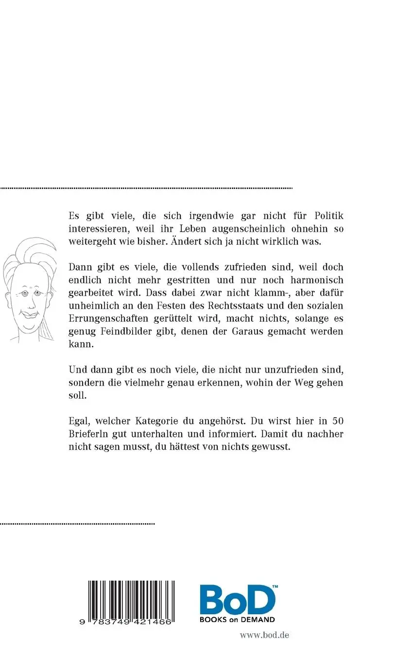 Rückseite: 9783749421466 | Lieber Cousin Herbert ... | Von falschen Propheten und echten Ungustln