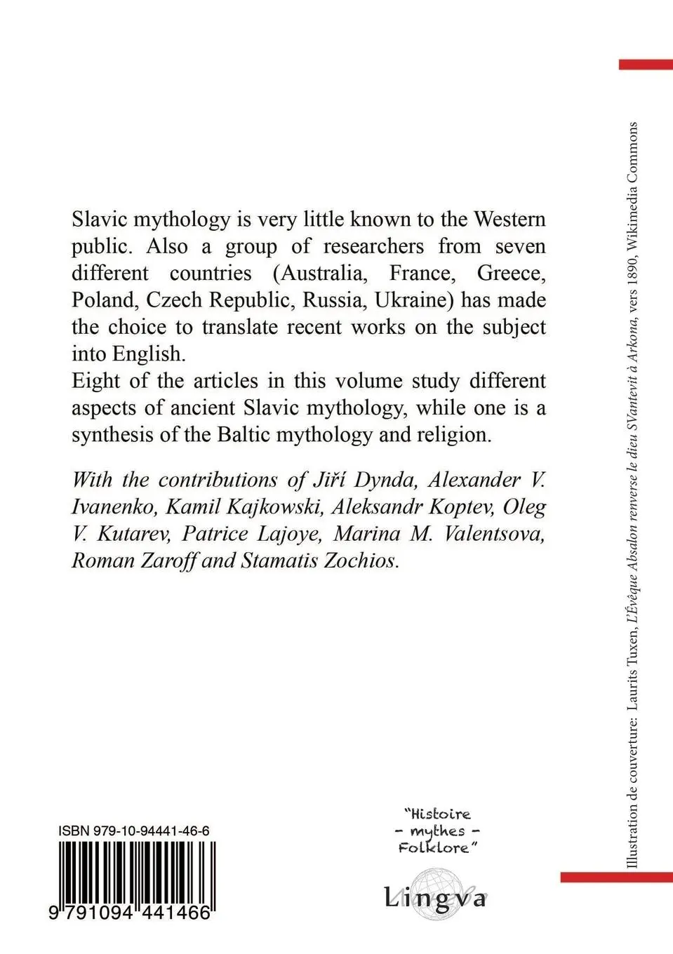 Rückseite: 9791094441466 | New Researches on the Religion and Mythology of the Pagan Slavs | Buch
