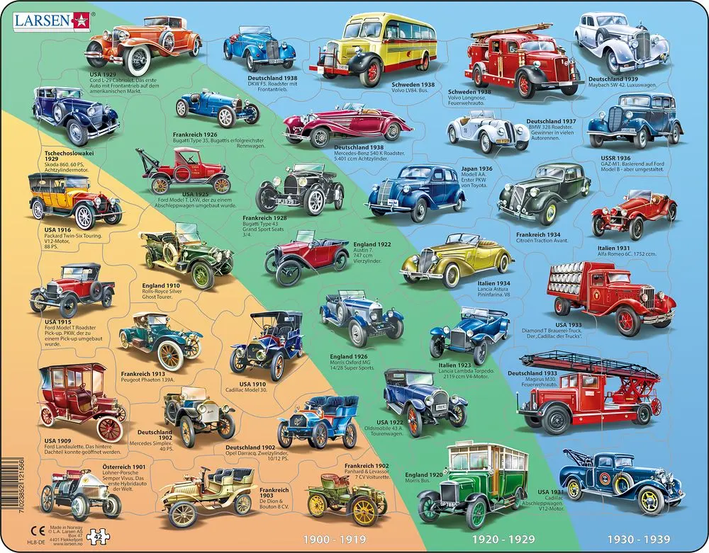 Cover: 7023852121566 | Puzzle - Oldtimer | Puzzle | 2020 | Larsen | EAN 7023852121566