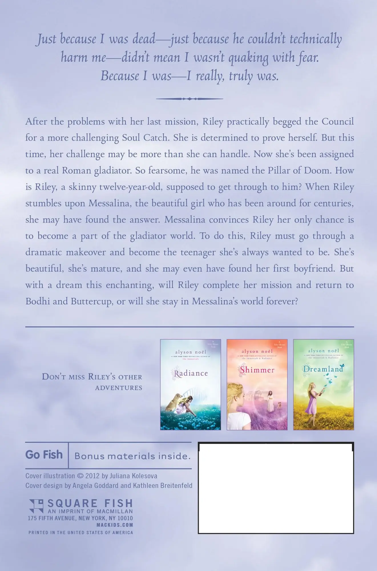 Rückseite: 9780312641566 | Whisper | Alyson Noël | Taschenbuch | Kartoniert / Broschiert | 2012