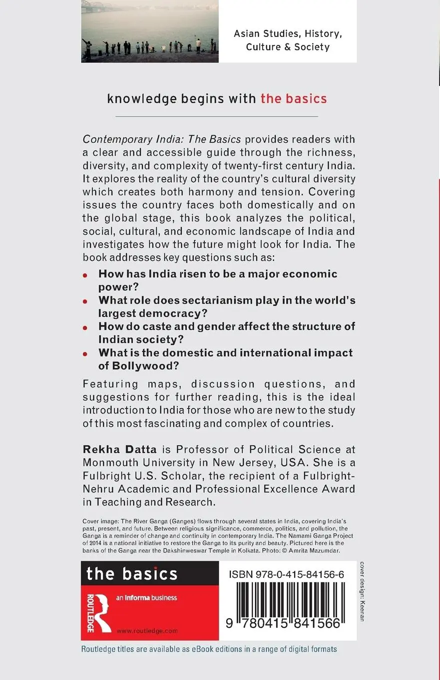 Rückseite: 9780415841566 | Contemporary India | The Basics | Rekha Datta | Taschenbuch | Englisch
