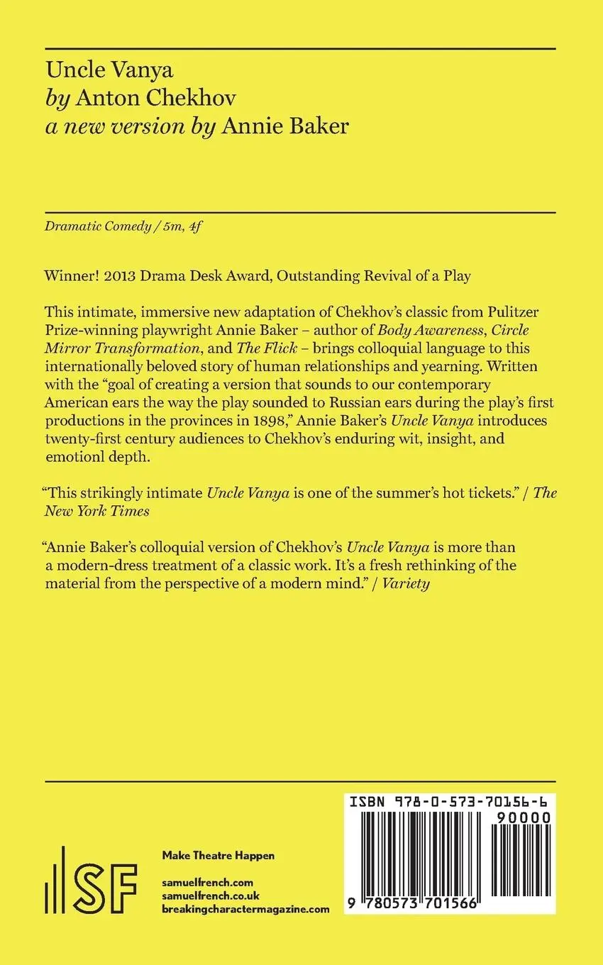 Rückseite: 9780573701566 | Uncle Vanya | Annie Baker | Taschenbuch | Englisch | 2015