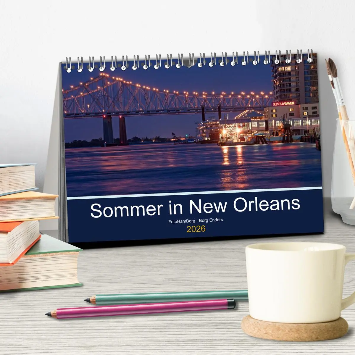 Bild: 9783516141566 | Sommer in New Orleans (Tischkalender 2026 DIN A5 quer), CALVENDO...