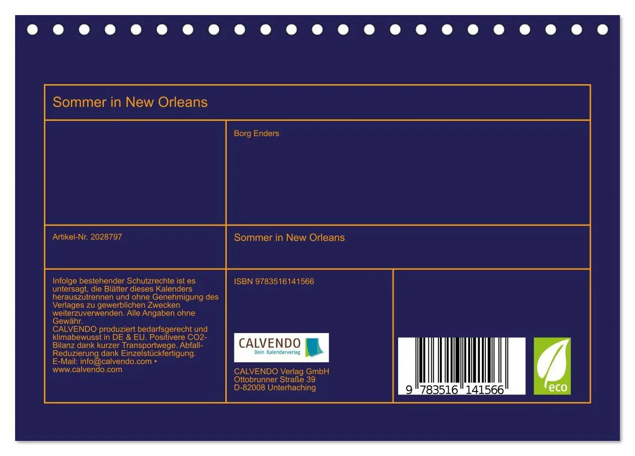 Bild: 9783516141566 | Sommer in New Orleans (Tischkalender 2026 DIN A5 quer), CALVENDO...