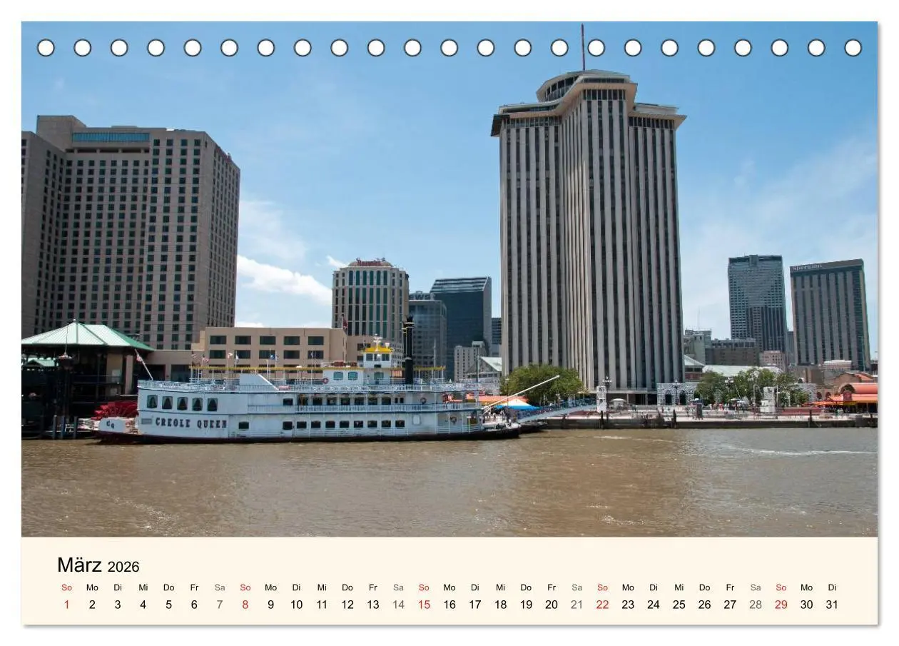 Bild: 9783516141566 | Sommer in New Orleans (Tischkalender 2026 DIN A5 quer), CALVENDO...