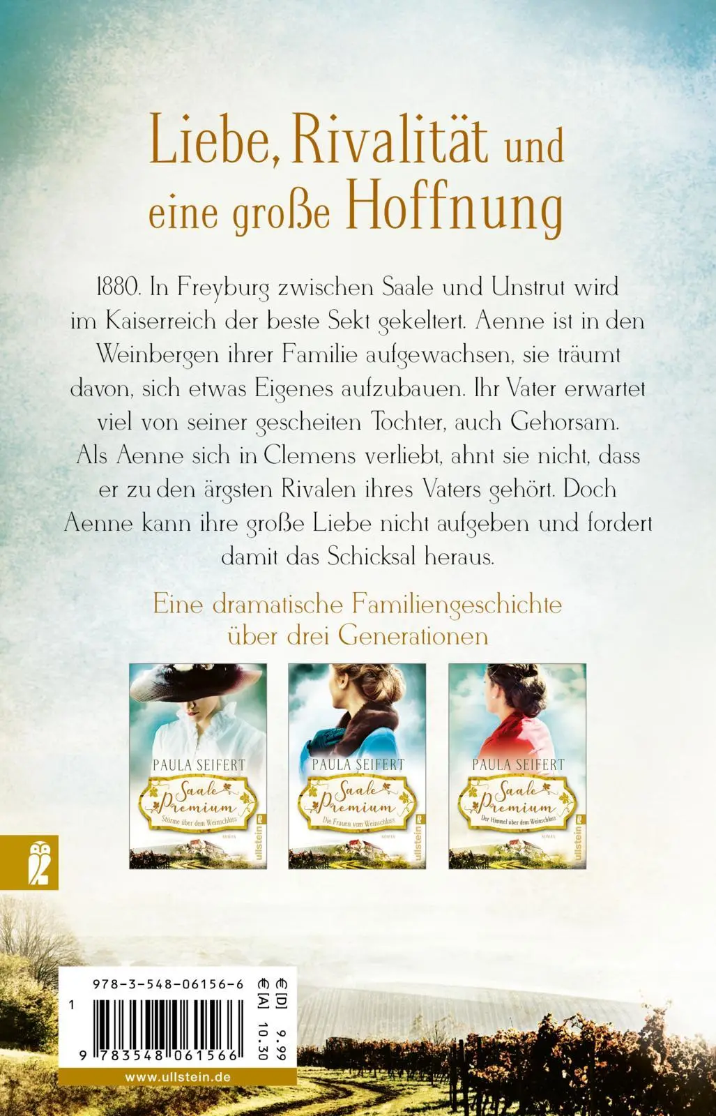 Rückseite: 9783548061566 | Saale Premium - Stürme über dem Weinschloss | Paula Seifert | Buch