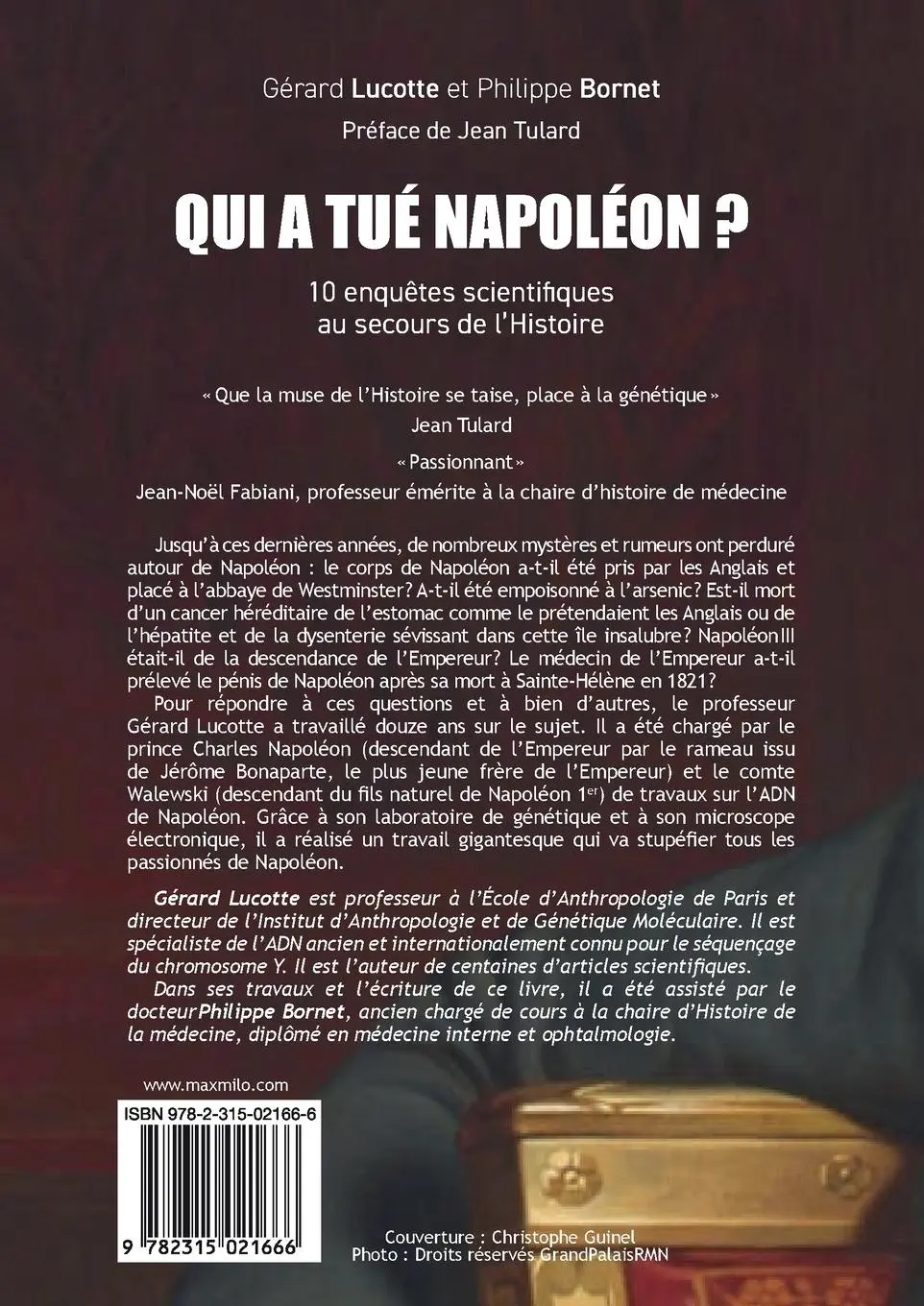 Rückseite: 9782315021666 | Qui a tué Napoléon ? | Gérard Lucotte (u. a.) | Taschenbuch | 2024