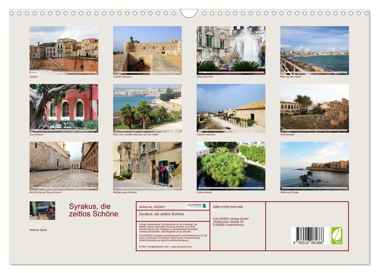 Bild: 9783516061666 | Syrakus, die zeitlos Schöne (Wandkalender 2026 DIN A3 quer),...