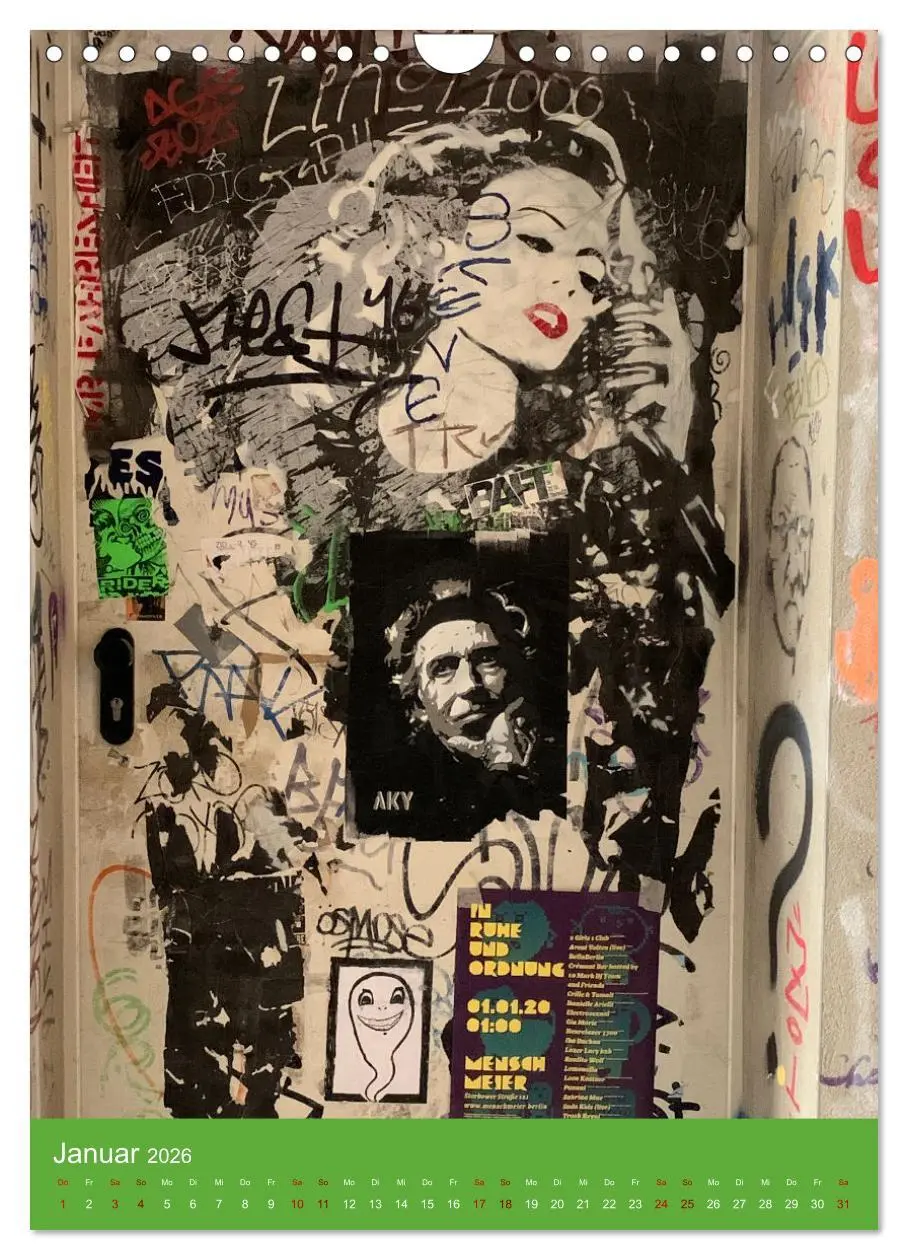 Bild: 9783516371666 | LOVE BERLIN - BUNTE WÄNDE (Wandkalender 2026 DIN A4 hoch), CALVENDO...